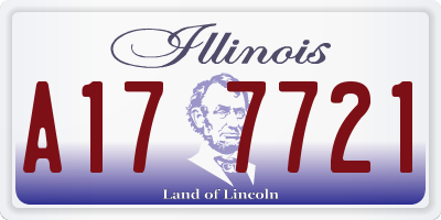 IL license plate A177721