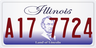 IL license plate A177724
