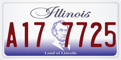 IL license plate A177725