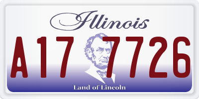 IL license plate A177726