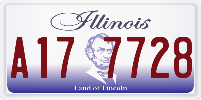 IL license plate A177728