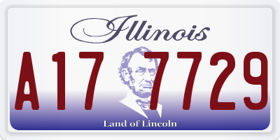 IL license plate A177729