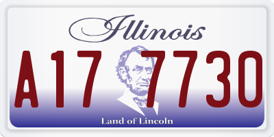 IL license plate A177730