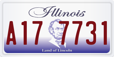 IL license plate A177731