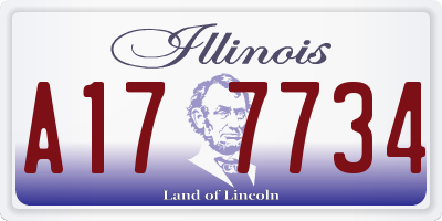 IL license plate A177734