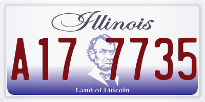 IL license plate A177735