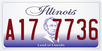 IL license plate A177736
