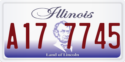 IL license plate A177745
