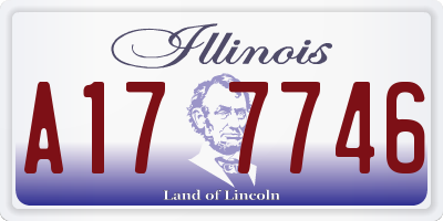 IL license plate A177746