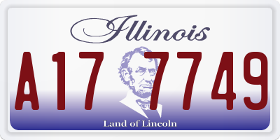 IL license plate A177749