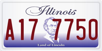 IL license plate A177750