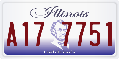 IL license plate A177751