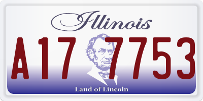 IL license plate A177753