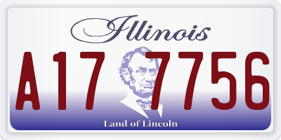 IL license plate A177756