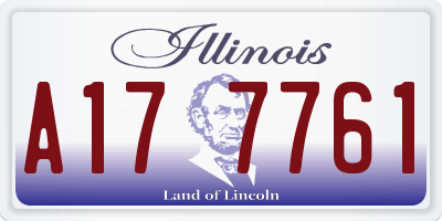 IL license plate A177761