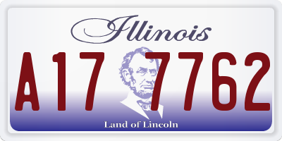 IL license plate A177762