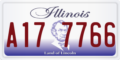 IL license plate A177766
