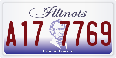 IL license plate A177769