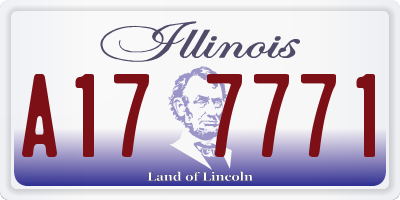 IL license plate A177771