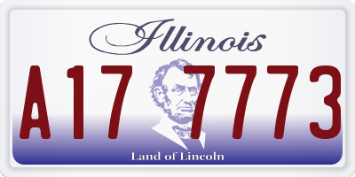 IL license plate A177773