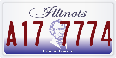 IL license plate A177774