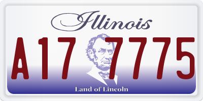 IL license plate A177775