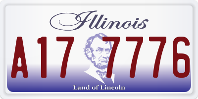 IL license plate A177776