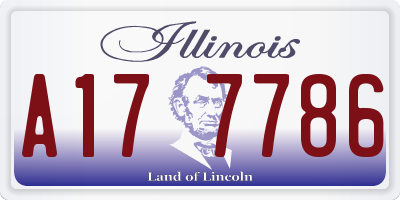 IL license plate A177786