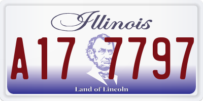 IL license plate A177797