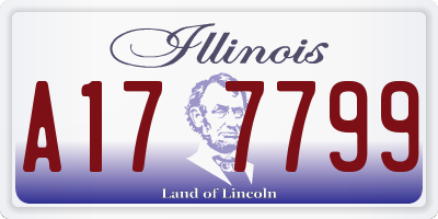 IL license plate A177799