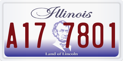 IL license plate A177801
