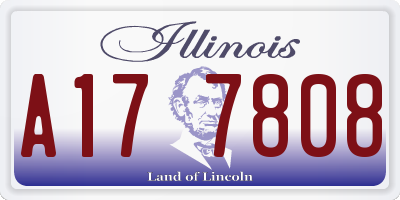 IL license plate A177808