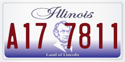 IL license plate A177811