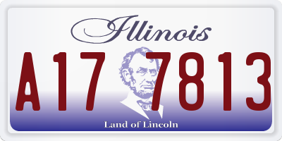 IL license plate A177813