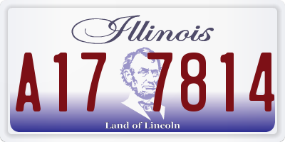 IL license plate A177814