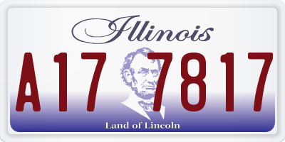 IL license plate A177817
