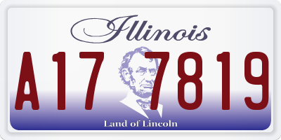 IL license plate A177819