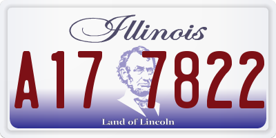 IL license plate A177822