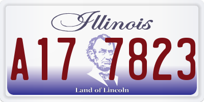 IL license plate A177823
