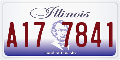 IL license plate A177841