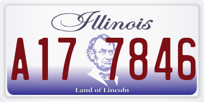 IL license plate A177846