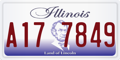 IL license plate A177849
