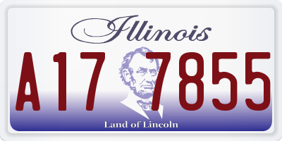 IL license plate A177855