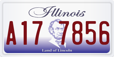 IL license plate A177856