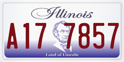 IL license plate A177857