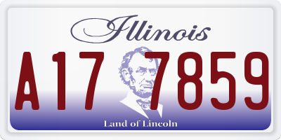 IL license plate A177859