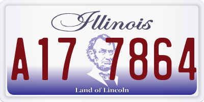 IL license plate A177864