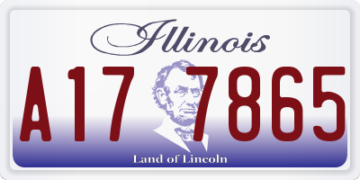 IL license plate A177865