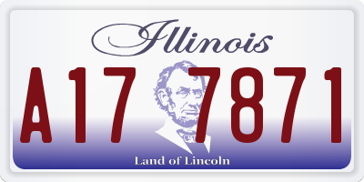 IL license plate A177871