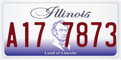 IL license plate A177873